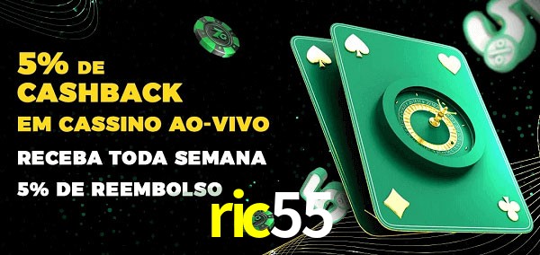 Promoções do cassino ao Vivo ric55